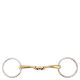 BR Wędzidło zwykłe podwójnie łamane Gold Soft Contact 14 mm
