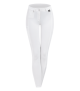 ELT Bryczesy damskie z kolanowym lejem silikonowym Micro - White