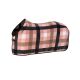 ESKADRON Platinum Derka osuszająca Fleece Check (SS'2025) - Soft rouge-White-Black-Smoky taupe